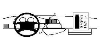 ProClip Montagehalterung Fiat Scudo 97-06, zentriert