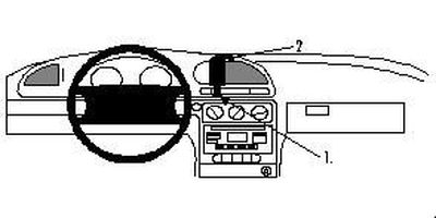 Ford Mondeo 97-00, zentriert