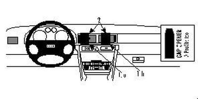 Audi A6 98-03, Center, Hoch