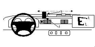 ProClip Montagebügel Landrover Defender 98-06, Zentriert