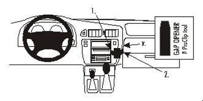 ProClip Montagebügel Nissan Patrol 98-10, Geneigt