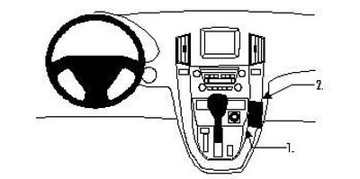 ProClip Montagebügel Lexus RX Serie 99-03, Geneigt