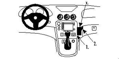 ProClip Montagehalterung Alfa Romeo 166 99-07, angewinkelt