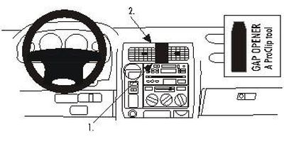 Toyota LandCruiser 90 97-02, zentriert