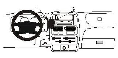 Nissan Navara 00-05, zentriert