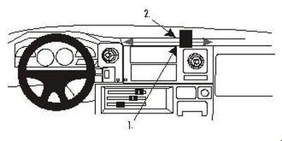 ProClip Montagehalterung Toyota LandCruiser 70 84-98, angewinkelt