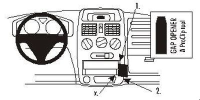 ProClip Montagehalterung Suzuki Wagon 01-05, Abgewinkelt