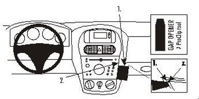 Opel Corsa 01-06, Abgewinkelt