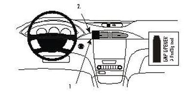 Renault Laguna 01-04, zentriert