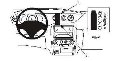 ProClip Monteringsbygel Daihatsu YRV 01-07, zentriert
