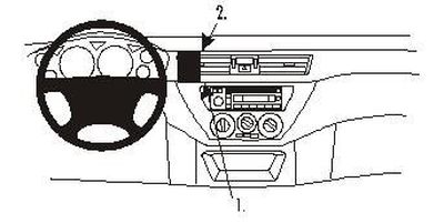 Mitsubishi Lancer 04-07, zentriert