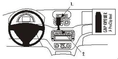 Citroen C2/C3 03-05, zentriert