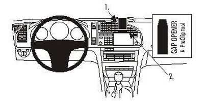 Saab 9-3 03-06, Winkelmontage, Hoch