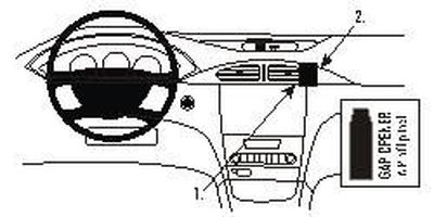 Renault Laguna 01-04, Abgewinkelt, Hoch
