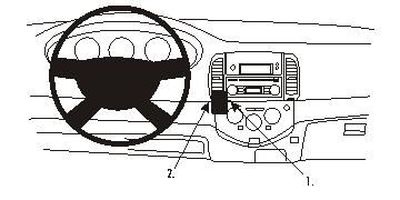 Nissan Micra 03-10, Zentriert, Niedrig