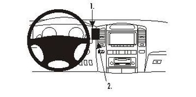ProClip Monteringsbygel Lexus LX Serie 03-07, Zentriert