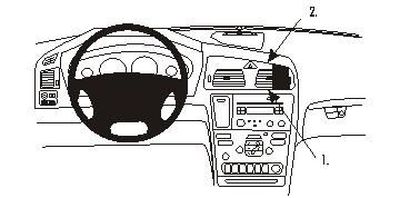 Volvo V70 00-08, Winkelmontage, Hoch