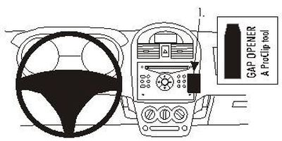 ProClip Montagehalterung Suzuki Ignis 04-09, Winkelmontage
