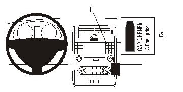 Brodit ProClip, Mercedes Benz A-Klasse 05-12