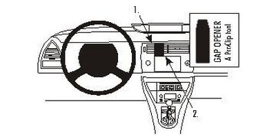 Citroen C4 05-10, Zentriert, Navigationsbildschirm