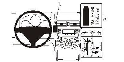 Honda Accord 03-07, mittig