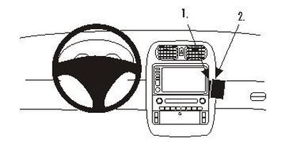 ProClip Montagehalterung Chevrolet Corvette 05-07, angewinkelt