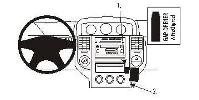 Nissan X-Trail 04-07, angewinkelt, niedrig