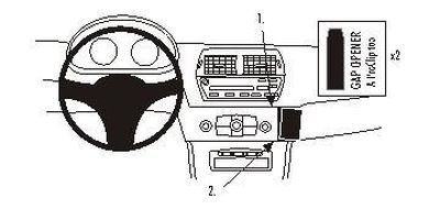 ProClip Montagehalterung BMW Z4 03-08, angewinkelt