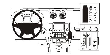 Brodit ProClip, Mercedes Benz M-Klasse/ML 05-11