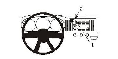 ProClip Montagebügel Chevrolet SSR 03-06, Zentriert