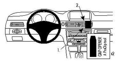 BMW 316-330/E90/E91/E92/E93 05-12, Winklig, Holzpaneel, OEM Nav.
