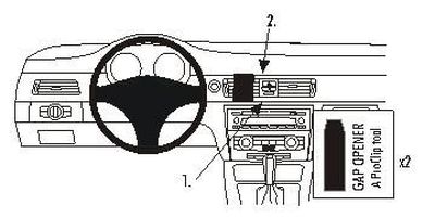 BMW 316-330/E90/E91/E92/E93 05-12, Zentriert, Holzpaneel