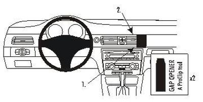 BMW 316-330/E90/E91/E92/E93 05-12, Winklig, Holzpaneel