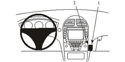 Lexus ES Serie 06-12, Angled