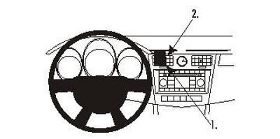 ProClip Monteringsbygel Chrysler Sebring 07-10, Zentriert