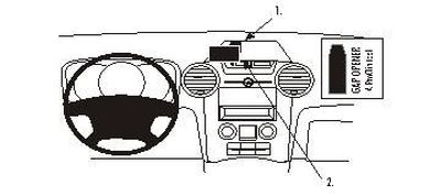ProClip Monteringsbygel Kia Carens 07-13, Zentriert