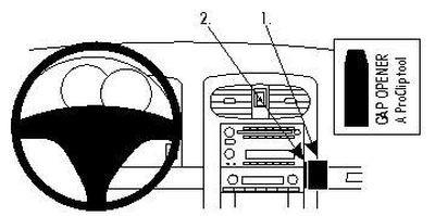 ProClip Monteringsbygel Chevrolet Corvette 08-13, Abgewinkelt