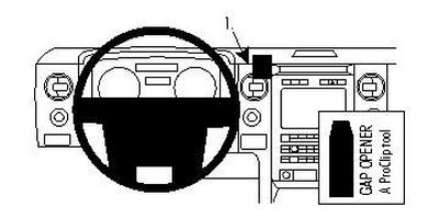 Ford F-Series 150 09-14, Zentriert, Silber&Holzpaneel