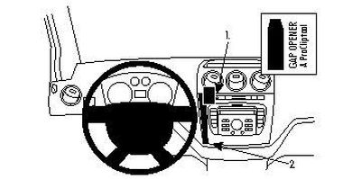 Ford Transit Connect/Tourneo Connect 10-13, zentriert