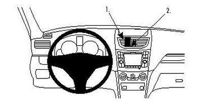 Suzuki Swift 11-15, zentriert