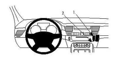 ProClip Montagehalterung Audi A8 11-15, angewinkelt