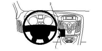 Ford Focus 11-15, zentriert