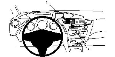 ProClip Montagehalterung Honda Civic 12-15, Zentriert