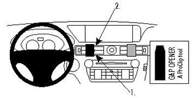 ProClip Montagehalterung Lexus GS Serie 13-15, Zentriert