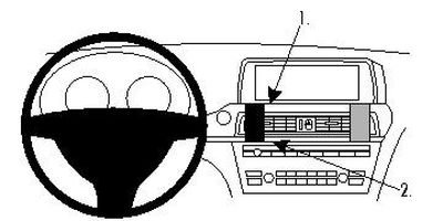 ProClip Montagehalterung BMW 6-Serie F12, F13 12-15, Zentriert