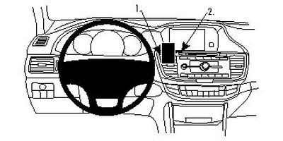 Honda Accord/Accord Coupé 13-15, zentriert