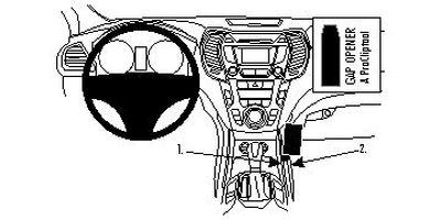 Hyundai Santa Fe 13-15, gewinkelt