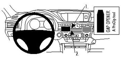 ProClip-Montagehalterung Lexus ES Serie 13-15, zentriert