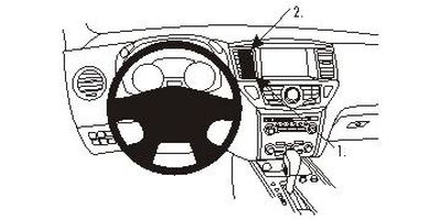 Nissan Pathfinder 13-15, zentriert