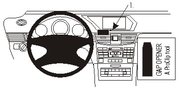 Brodit ProClip, Mercedes Benz E-Klasse, Limousine/Kombi 14-16
